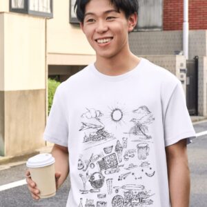 Printed Tshirt Coffee Black Color