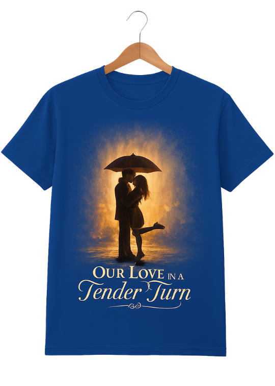Our Love in a Tender Turn – Couples T-Shirt - Image 3